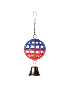 Игрушка для птиц шарик с колокольчиком ф5см пластиковый Trixie