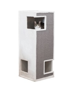 Домик башня для кошек Gerardo белый серый 100см Trixie