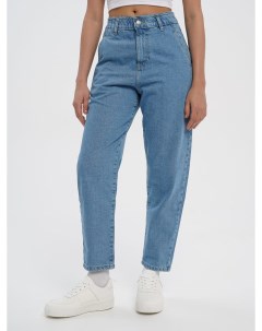 Короткие джинсы багги с высокой талией Твое