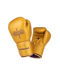 Перчатки боксерские Undefeated золотые 14 унций Clinch
