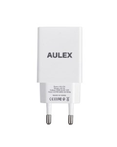 Сетевое зарядное устройство LEX5V2 4A micro usb usb 1xUSB 2 4 А белый Aulex