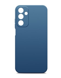 Чехол для Samsung Galaxy A15 Soft touch с подкладкой из микрофибры синий Miuko