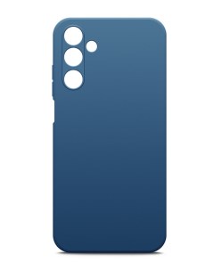 Чехол для Samsung Galaxy A25 Soft touch с подкладкой из микрофибры синий Miuko