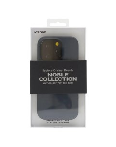 Чехол для iPhone 15 Pro Noble Collection Синий Kzdoo