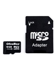 Карта памяти Micro SDHC 16Гб Oltramax