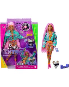 Кукла ExtraN10 с розовыми косичками GXF09 Mattel