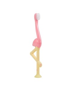 Зубная щётка для детей от 1 до 4 лет Фламинго розовый Dr. brown’s