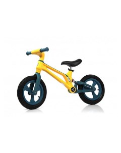 Детский беговел М002БХ c надувными колесами желтый Rivertoys
