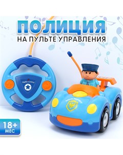 Радиоуправляемая игрушка Полицейская машинка 2 голубая Nobrand