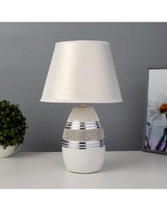 Настольная лампа RISALUX Тенди Е14 40Вт бело хромовый Nobrand