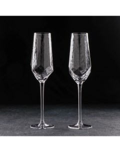 Набор бокалов для шампанского Дарио 180 мл 7x27 5 см 2 шт цвет про Magistro