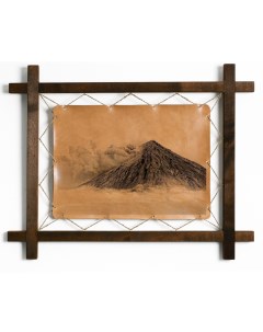 Картина Вулкан натуральная кожа Boomgift