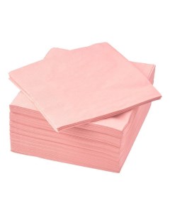 Салфетки бумажные Пастель розовый 33 см 12 шт Riota