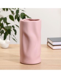 Ваза керамика Илон 10х21 5 см розовый Sima-land