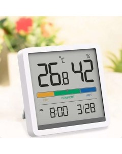 Метеостанция Temperature and Humidity Clock Display W200 White Beheart