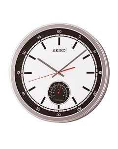 Настенные часы QXA696SN с термометром Seiko