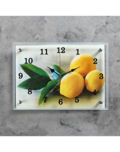 Часы настенные серия Кухня Лимонный аромат 25х35 см Сюжет