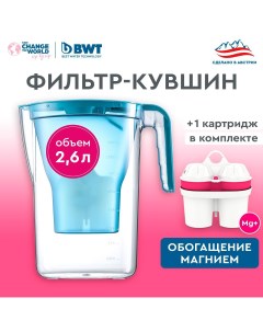 Фильтр кувшин для очистки воды VIDA с картриджем Magnesium Mineralized Water 2 6 л Bwt