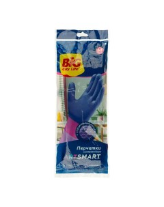 Перчатки для уборки ArtSmart повышенной прочности М розовые 1 пара Big city life