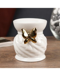 Аромалампа керамика Золотая бабочка 9х7 5х7 5 см Nobrand
