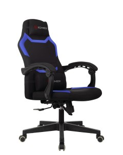 Кресло игровое Master BBL черный с синими вставками Zombie