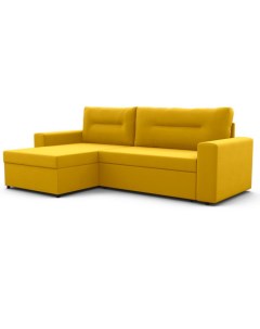 Угловой диван Фокус Скандинавия левый 228х148х86 см желтый текстурный 35283 Фокус- мебельная фабрика