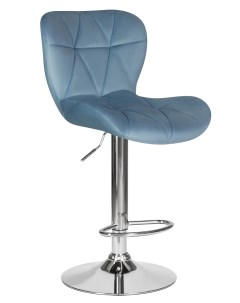Барный стул BARNY D0000000000000010615 хром пудрово голубой Лого-м