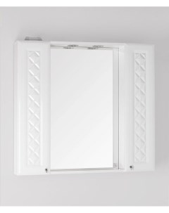 Зеркальный шкаф Канна 90 С Люкс белый Style line