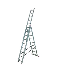 Алюминиевая трехсекционная лестница 3х9 Corda 013392 Krause