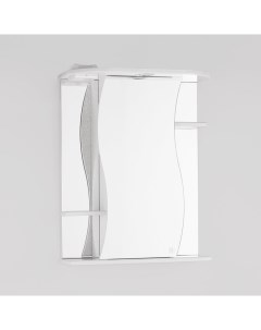 Зеркало шкаф Эко Волна Лилия 55 С белый Style line