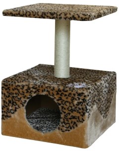 Дом когтеточка для кошек Леопард 40х40х60 см Major