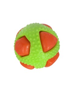 Игрушка для собак Мячик с пупырышками и вставками зелёный ТПР 8 2 см Pet universe