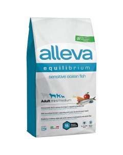 Сухой корм для собак Equilibrium Sensitive Mini medium рыба 2кг Alleva