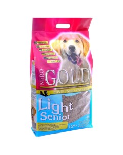 Сухой корм для собак Light Senior для пожилых облегченный индейка и рис 12кг Nero gold