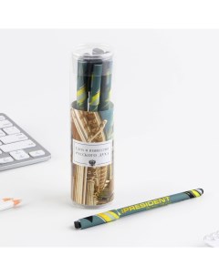 Ручка с колпачком шариковая синяя паста Сила и изящество РУССКОГО ДУХА 0 7 мм 8 шт Nobrand