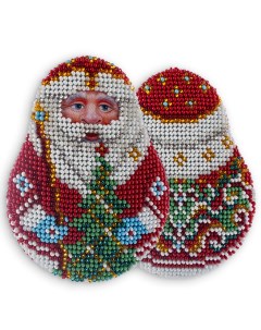Набор для вышивания бисером В 545 Дед Мороз 10Х8 Радуга бисера
