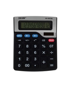 Калькулятор КК 9633В 12 разрядный двойное питание Dexin