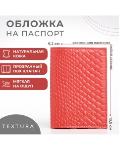 Обложка для паспорта цвет чайной розы Textura