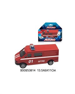 Машинка металлическая Пожарная охрана 200253814 1 43 Motorro