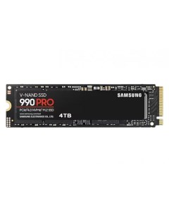 Накопитель SSD M 2 2280 MZ V9P4T0BW 990 PRO 4TB PCIe Gen 4 0 x4 NVMe 2 0 V NAND TLC 7450 6900MB s IO Samsung