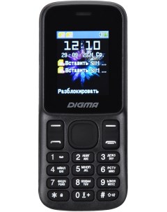 Мобильный телефон A172 Linx LT1070PM 32MB 2Sim 1 77 128x160 GSM900 1800 microSD max32GB черный 14021 Digma