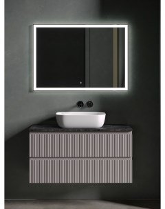 Мебель для ванной Snob R 100 подвесная столешница black sky Doha Soft без отверстия под смеситель Sancos