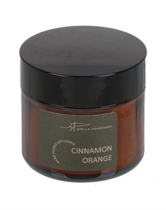 Свеча декоративная ароматическая в стакане St Cinnamon Orange 50 гр SF0420 Stella fragrance