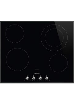 Варочная панель стеклокерамическая черный SE364ETBM Smeg