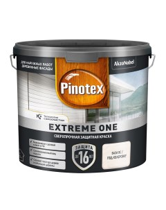 Краска фасадная по дереву Extreme One база BC бесцветная 2 35 л Pinotex