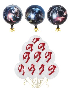Воздушные шары симбиоты Веном Карнаж Марвел Venom Carnage Marvel 13 шаров Starfriend