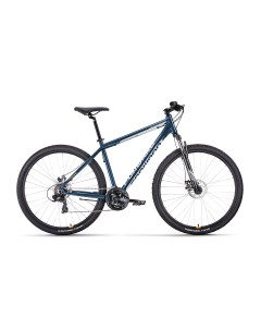 Велосипед 29 APACHE 2 0 CLASSIC DISK 21 ск 2022 рама 17 темный синий серебристый Forward