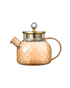 Заварочный чайник с ситечком Заварник для чая жаропрочный прозрачный 1 л Limpid side
