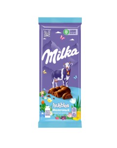 Шоколад Bubbles молочный пористый 76 г Milka
