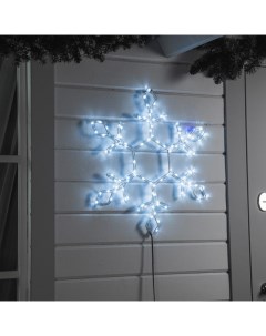 Новогодний светильник Снежинка 2315081 белый теплый Luazon lighting